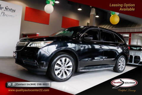 2014 Acura MDX for sale at Quality Auto Center of Springfield in Springfield NJ
