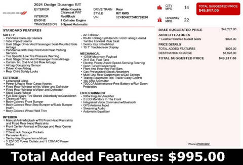 2021 Dodge Durango R/T