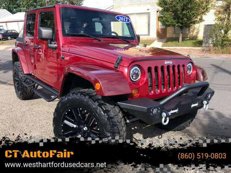 2012 Jeep Wrangler Unlimited for sale at CT AutoFair in West Hartford CT