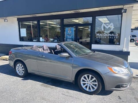 2013 Chrysler 200 Convertible for sale at MacDonald Motor Sales in High Point NC