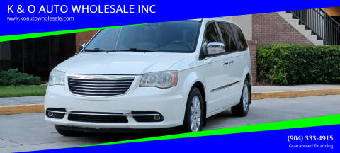 2011 Chrysler Town and Country for sale at K & O AUTO WHOLESALE INC in Jacksonville FL