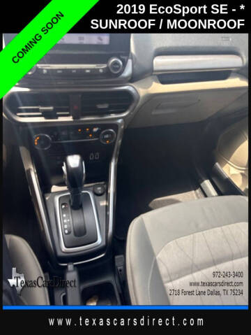 2019 Ford EcoSport SE