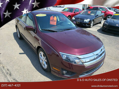 2012 Ford Fusion for sale at D & D Auto Sales Of Onsted in Onsted MI