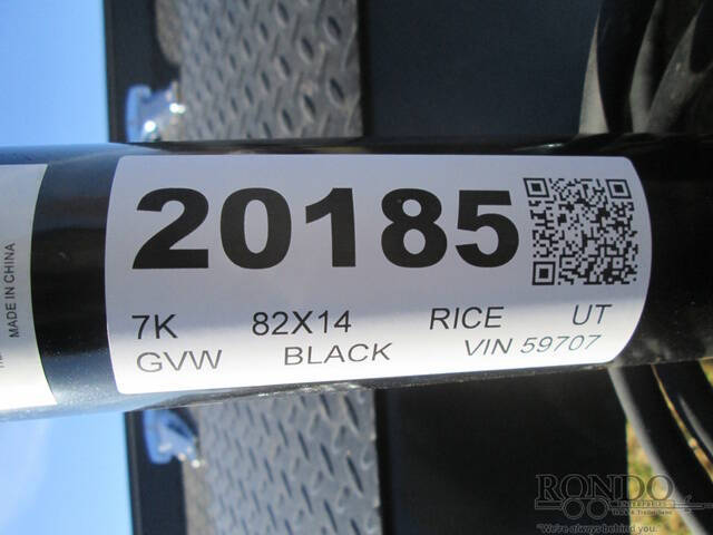 2026 Rice Trailers Utility TST8214