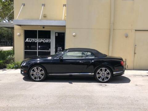 2013 Bentley GTC for sale at AUTOSPORT in Wellington FL