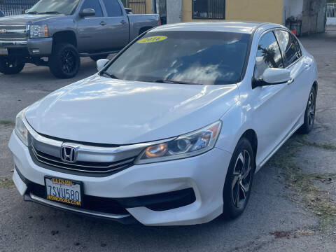2016 Honda Accord for sale at JR'S AUTO SALES in Pacoima CA
