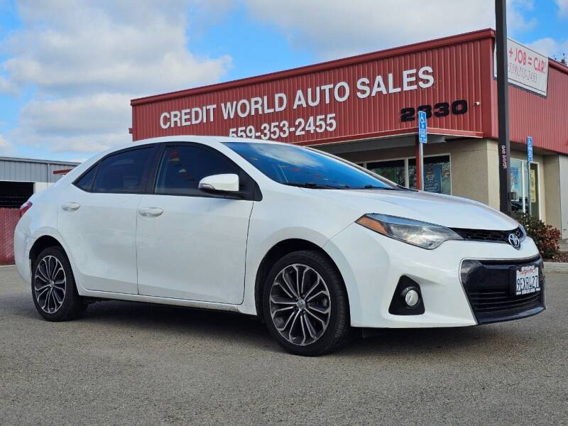 2016 Toyota Corolla for sale at Credit World Auto Sales in Fresno CA
