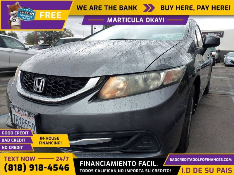 2013 Honda Civic for sale at Adolfo Finances in Los Angeles CA