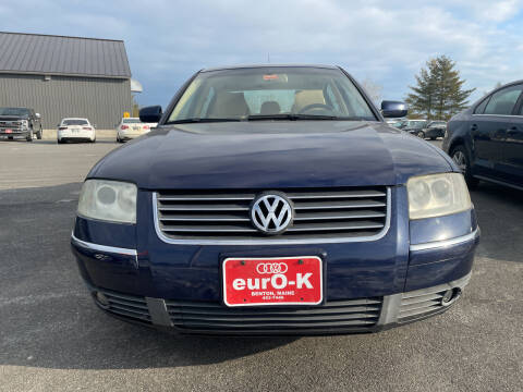 2002 Volkswagen Passat for sale at eurO-K in Benton ME