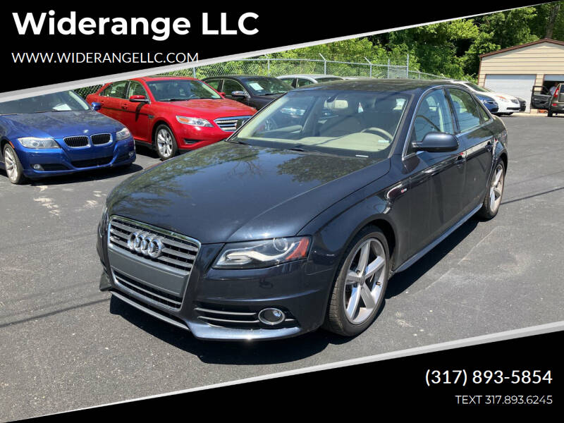 2012 Audi A4 for sale at Widerange LLC in Greenwood IN