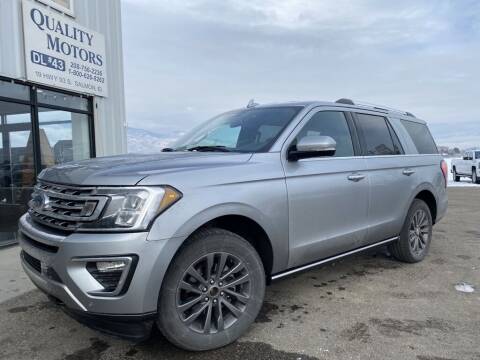 2020 Ford Expedition for sale at QUALITY MOTORS in Salmon ID