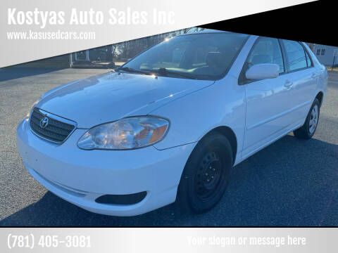 2006 Toyota Corolla for sale at Kostyas Auto Sales Inc in Swansea MA