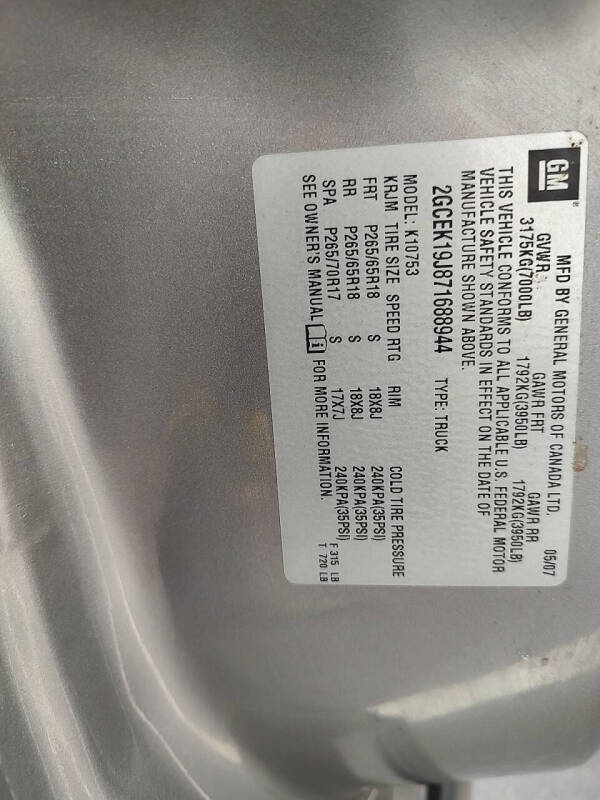 2007 Chevrolet Silverado 1500