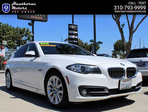 2016 BMW 5 Series for sale at Hawthorne Motors Pre-Owned in Lawndale CA