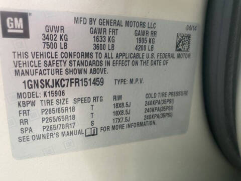 2015 Chevrolet Suburban LT