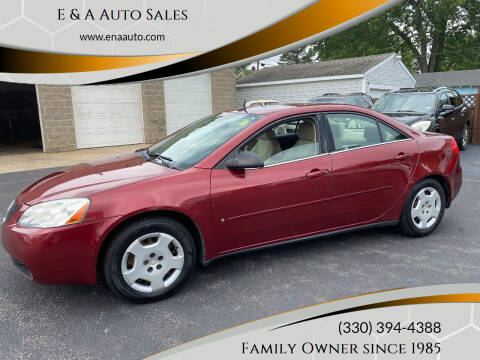 2008 Pontiac G6 for sale at E & A Auto Sales in Warren OH