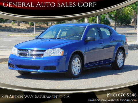 2013 Dodge Avenger for sale at General Auto Sales Corp in Sacramento CA