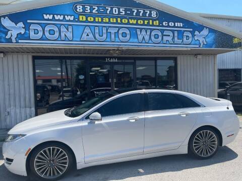 2014 Lincoln MKZ for sale at Don Auto World in Houston TX