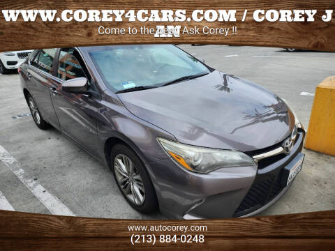2015 Toyota Camry for sale at WWW.COREY4CARS.COM / COREY J AN in Los Angeles CA