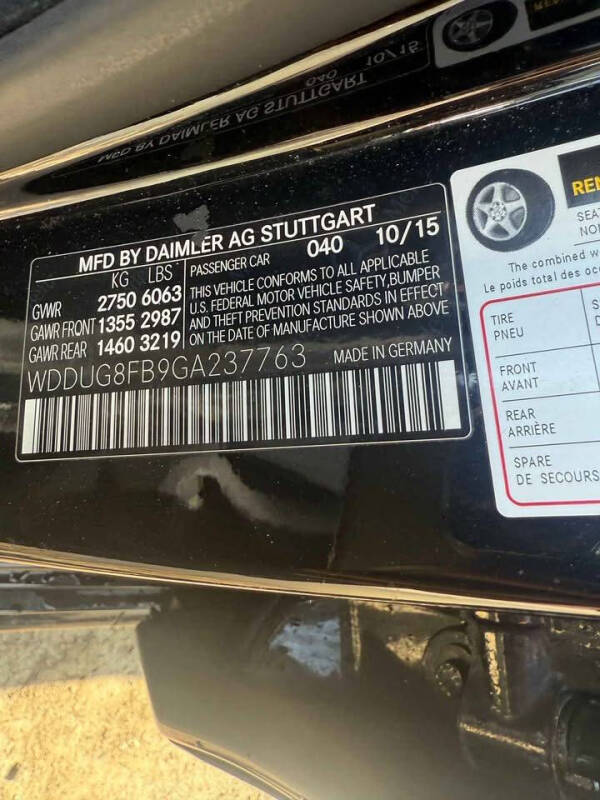 2016 Mercedes-Benz S-Class S 550 4MATIC