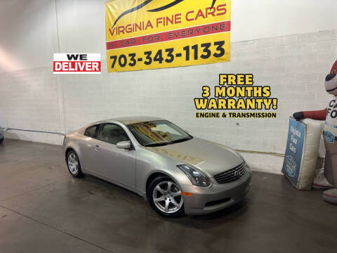 2004 Infiniti G35 for sale at Virginia Fine Cars in Chantilly VA