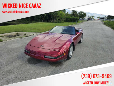 1992 Chevrolet Corvette for sale at WICKED NICE CAAAZ in Cape Coral FL