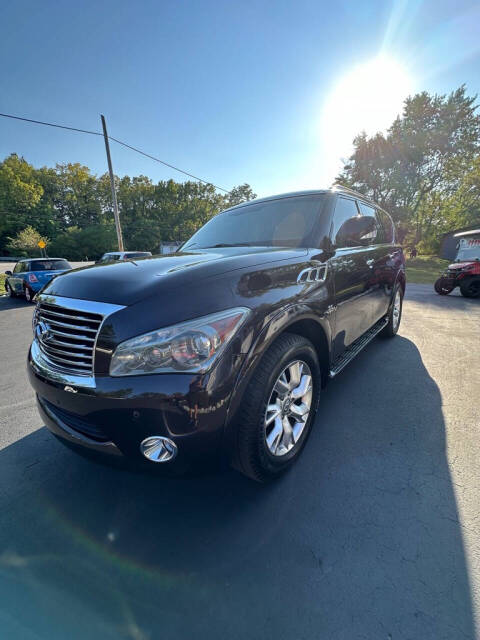 2014 INFINITI QX80 for sale at Hoosier Motors in Westfield, IN