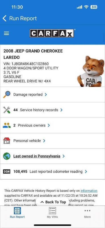 2008 Jeep Grand Cherokee Laredo