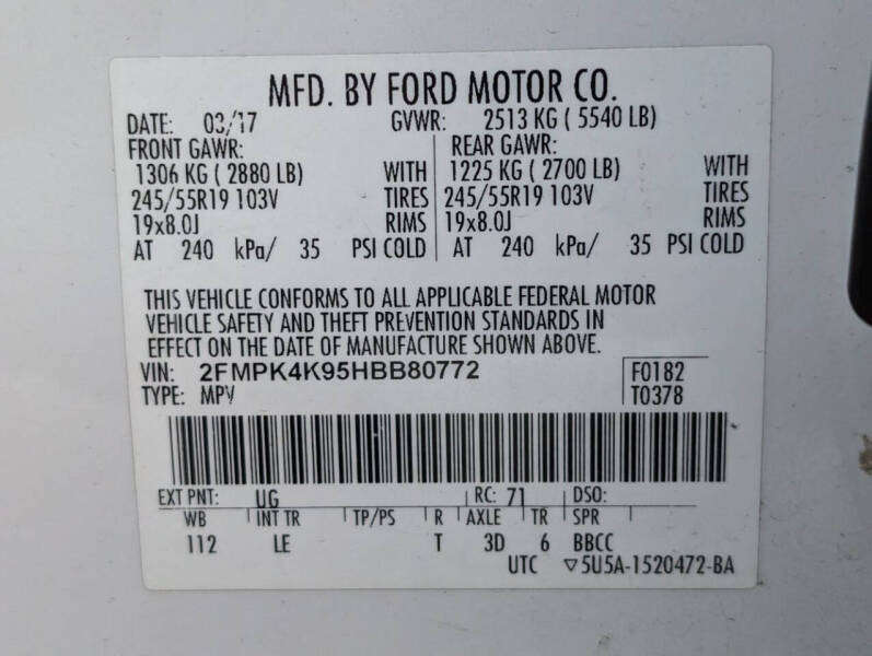 2017 Ford Edge Titanium