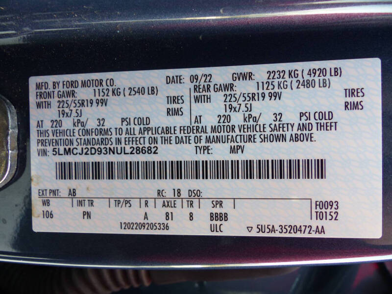 2022 Lincoln Corsair Reserve