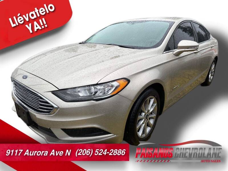 2017 Ford Fusion Hybrid for sale at Paisanos Chevrolane in Seattle WA
