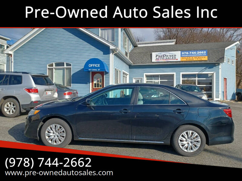 2012 Toyota Camry for sale at Pre-Owned Auto Sales Inc in Salem MA