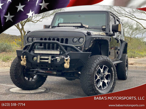 2015 Jeep Wrangler Unlimited for sale at Baba's Motorsports, LLC in Phoenix AZ