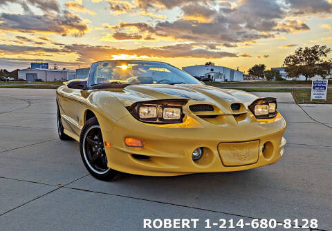 2002 Pontiac Firebird for sale at Mr. Old Car in Dallas TX