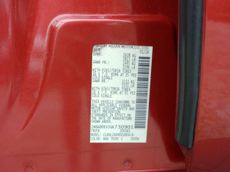 2016 Nissan Frontier