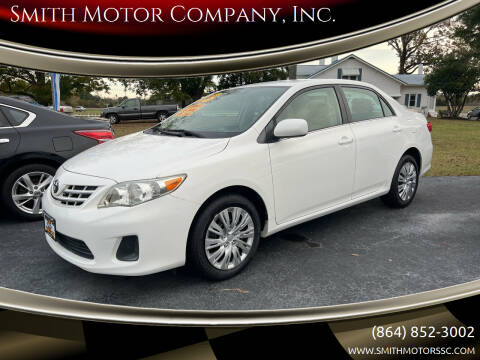 2013 Toyota Corolla for sale at Smith Motor Company, Inc. in Mc Cormick SC