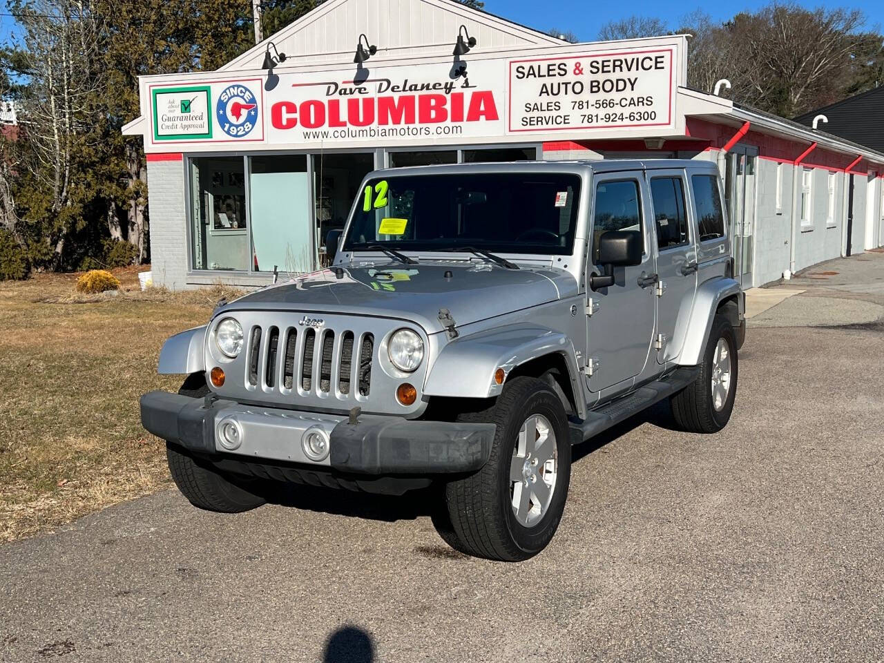 2012 Jeep Wrangler Unlimited for sale at Dave Delaney's Columbia Motors in Hanover, MA