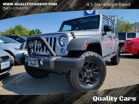 2014 Jeep Wrangler Unlimited for sale at Quality Cars in Grants Pass OR