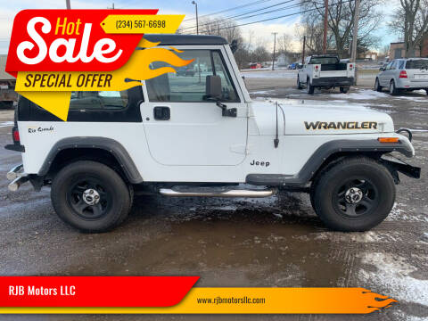 1995 Jeep Wrangler for sale at RJB Motors LLC in Canfield OH