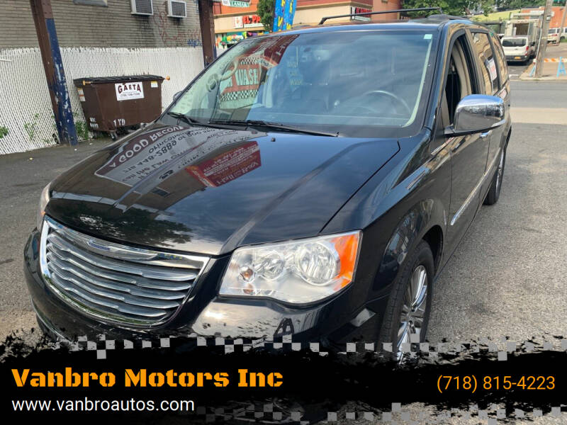 2014 Chrysler Town and Country for sale at Vanbro Motors Inc in Staten Island NY