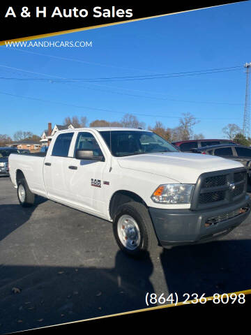 2018 RAM 2500 for sale at A & H Auto Sales in Greenville SC