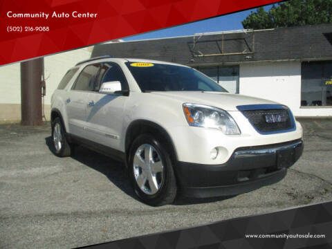 2008 GMC Acadia for sale at Community Auto Center in Jeffersonville IN