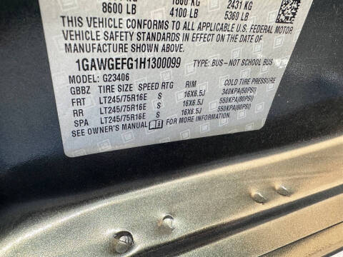 2017 Chevrolet Express LS 2500