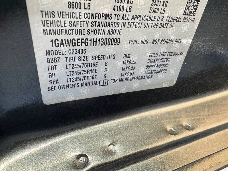 2017 Chevrolet Express LS 2500