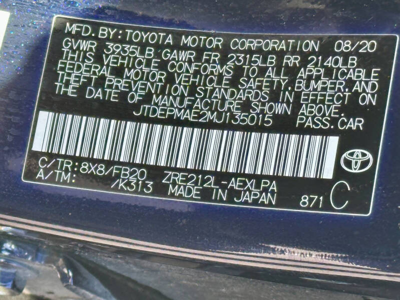 2021 Toyota Corolla LE