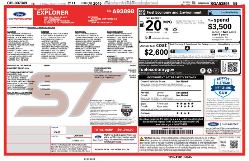 2025 Ford Explorer ST