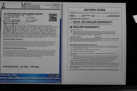 2022 Mitsubishi Outlander Sport ES