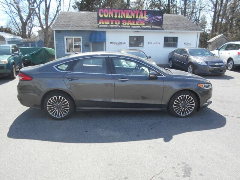 2017 Ford Fusion for sale at Continental Auto Inc in Seekonk MA