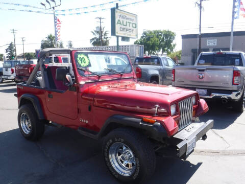 1990 Jeep Wrangler for sale at HILMAR AUTO DEPOT INC. in Hilmar CA