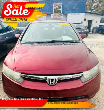 2008 Honda Civic for sale at Benjamin Auto Sales and Detail LLC in Holly Hill SC